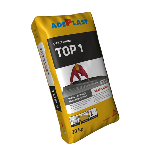 [P009551] Șapă egalizare aditivată ADEPLAST Top 1 trafic greu pentru interior și exterior 30 kg