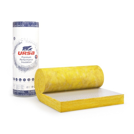 [P009813] Vată minerală de sticlă URSA DF 42/Ab cașerată cu folie de aluminiu, 50x10000x1200 mm, 12 mp/rola