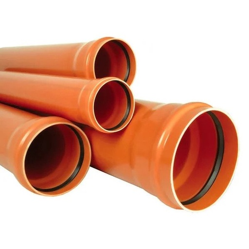 [P010181] Țeavă canal PVC multistrat SN8 cu mufă inel, Ø 315x9.2 mm, 3 ml