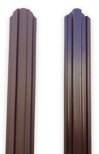 [P010991] Şipcă gard metalică standard, RAL 8017 maro mat-lucios,1000x90x0.40 mm