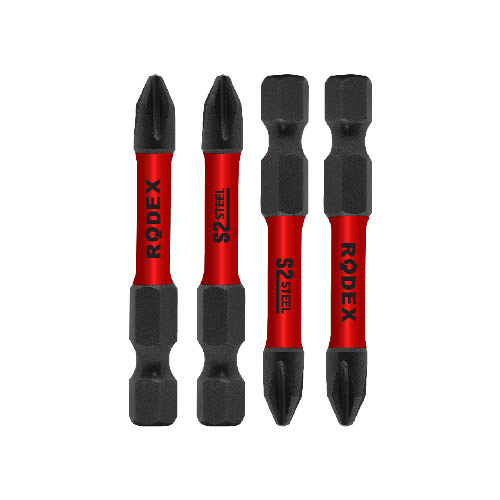 [P011044] Set biti de impact Rodex Torsion, PH2 x 50 mm, 2 buc